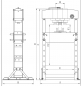 Preview: 06-1716 Bernardo Pneumatische Werkstattpressen PWK 50 F