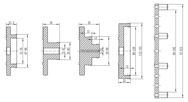 10-5064 Bernardo Spannfutter Spannfutter-Set Premium M 115